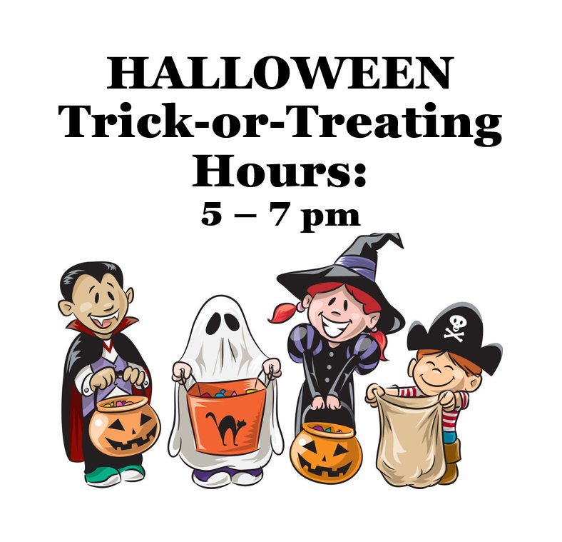 Halloween TrickorTreating Hours 2021 City of Owen, WI
